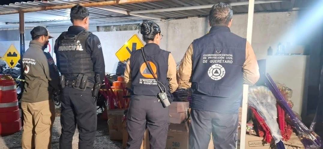 DECOMISAN EN HUIMILPAN APROXIMADAMENTE 700 KILOS DE PIROTECNIA
