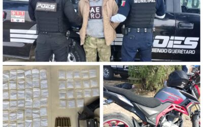 DETIENEN A UN HOMBRE POR DIVERSOS DELITOS EN SANTA ROSA JÁUREGUI,