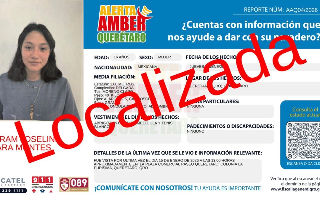 ES LOCALIZADA AIRAM JOSELINE LARA MONTES, UNA DE LAS CUATRO ADOLESCENTES QUE HABRÍAN HUIDO DE UN CENTRO DE INTERNAMIENTO.