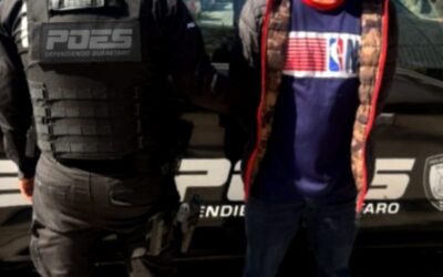 POES DETUVO A UN SUJETO SOSPECHOSO, AL VERIFICAR SUS DATOS CONTABA CON UNA ORDEN DE APREHENSIÓN POR HOMICIDIO.