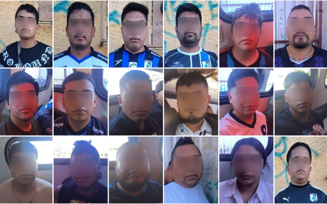 PREVIO AL PARTIDO DE GALLOS BLANCOS 18 PERSONAS FUERON DETENIDOS POR INGERIR BEBIDAS EMBRIAGANTES Y SUSTANCIAS TÓXICAS EN LA VÍA PÚBLICA