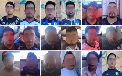 PREVIO AL PARTIDO DE GALLOS BLANCOS 18 PERSONAS FUERON DETENIDOS POR INGERIR BEBIDAS EMBRIAGANTES Y SUSTANCIAS TÓXICAS EN LA VÍA PÚBLICA