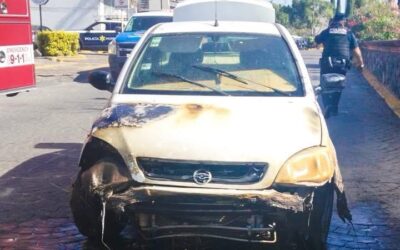 HECHO VIAL E INCENDIO MOVILIZA A CUERPOS DE EMERGENCIA A MILENIO III.