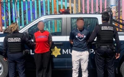 DETIENEN A PAREJA CON EQUIPO DE USO EXCLUSIVO DE LAS CORPORACIONES DE SEGURIDAD PÚBLICA.