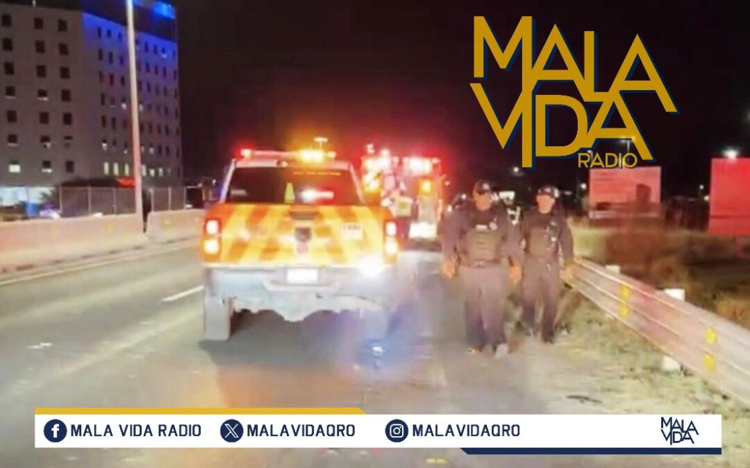 HOMBRE MUERE ATROPELLADO TRAS INTENTAR CRUZAR EL ANILLO VIAL FRAY JUNÍPERO SERRA.