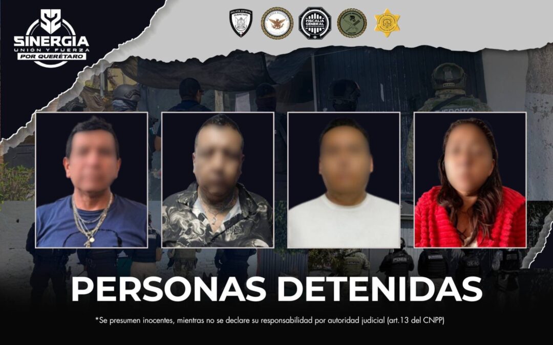 CUATRO PERSONAS FUERON DETENIDAS DURANTE VARIOS CATEOS REALIZADOS POR LA FGE EN LA CAPITAL DEL ESTADO.