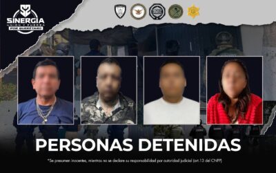CUATRO PERSONAS FUERON DETENIDAS DURANTE VARIOS CATEOS REALIZADOS POR LA FGE EN LA CAPITAL DEL ESTADO.