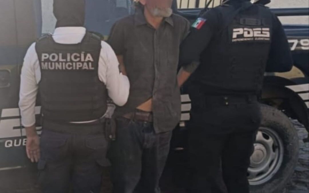 ES DETENIDO POR AMENAZAR A UN HOMBRE CON UN ARMA DE FUEGO EN SANTA ROSA JÁUREGUI.