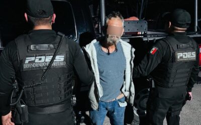 ELEMENTOS DE POES ASEGURARON A UN SUJETO ARMADO EN EL MUNICIPIO DE JALPAN DE SERRA.