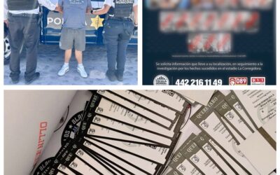 ELEMENTOS DE LA SSPMQ ASEGURAN A PRESUNTO REVENDEDOR DE BOLETOS PARA EL PARTIDO DE GALLOS VS AMÉRICA.