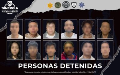 12 PERSONAS DETENIDAS TRAS LA EJECUCIÓN DE VARIOS CATEOS REALIZADOS POR LA FGE EN LOS MUNICIPIOS DE QUERÉTARO, CORREGIDORA Y CADEREYTA.