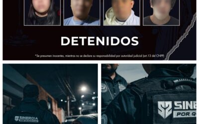 CATEOS EN LA ZONA METROPOLITANA DEJA CUATRO PERSONAS DETENIDAS.