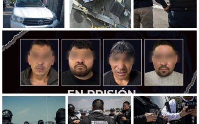 CUATRO HOMBRES DETENIDOS POR SU PRESUNTA RESPONSABILIDAD EN EL DELITO DE HOMICIDIO OCURRIDO EN PEDRO ESCOBEDO.