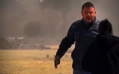 RIÑA POR UN PREDIO TERMINA CON DETONACIÓN DE ARMA DE FUEGO EN PEDRO ESCOBEDO.