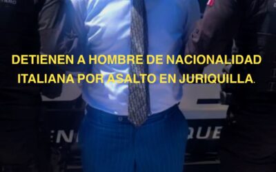 DETIENEN A HOMBRE DE NACIONALIDAD ITALIANA PRESUNTAMENTE RESPONSABLE DE UN ROBO EN JURIQUILLA.