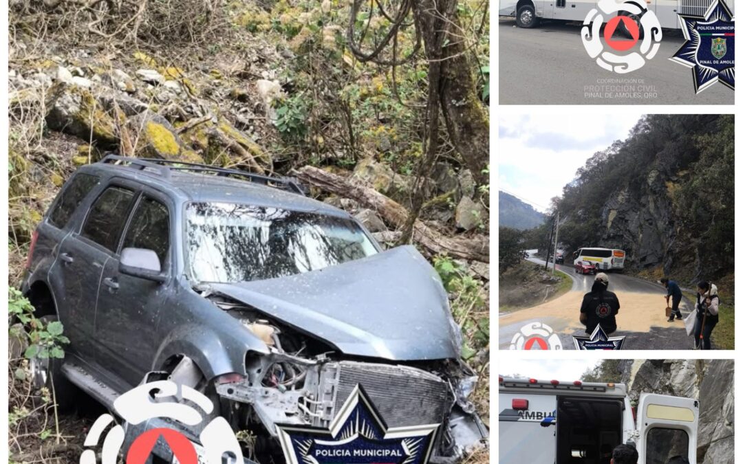 APARATOSO ACCIDENTE VEHICULAR Y SALIDA DE CAMINO SE REGISTRÓ SOBRE LA CARRERA FEDERAL 120.