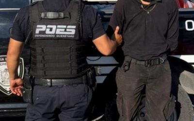 ELEMENTOS DE POES ASEGURARON A UN SUJETO QUE CUENTA CON UNA ORDEN DE APREHENSIÓN VIGENTE.