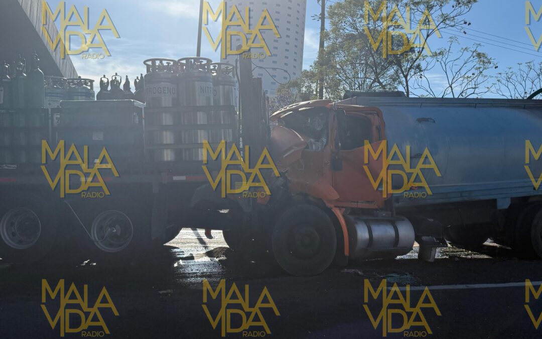 FUERTE ACCIDENTE TIPO CARAMBOLA SE REGISTRÓ SOBRE PASEO DE LA REPÚBLICA.