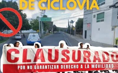 CICLISTA AMENAZAN CON BLOQUEAR LA CIRCULACIÓN DE AV. EPIGMENIO GONZÁLEZ.
