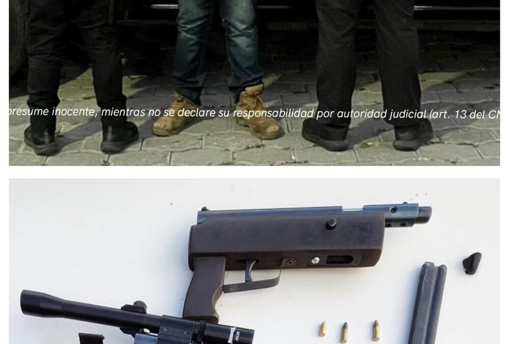 ES DETENIDO CUANDO INTENTABA VENDER ARMAS DE FUEGO DE USO EXCLUSIVO DEL EJÉRCITO A TRAVÉS DE REDES SOCIALES.