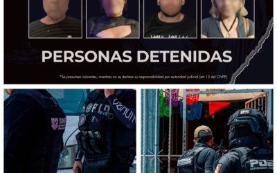CUATRO PERSONAS DETENIDAS DURANTE CATEOS REALIZADOS POR LA FGE EN LA CAPITAL QUERETANA.