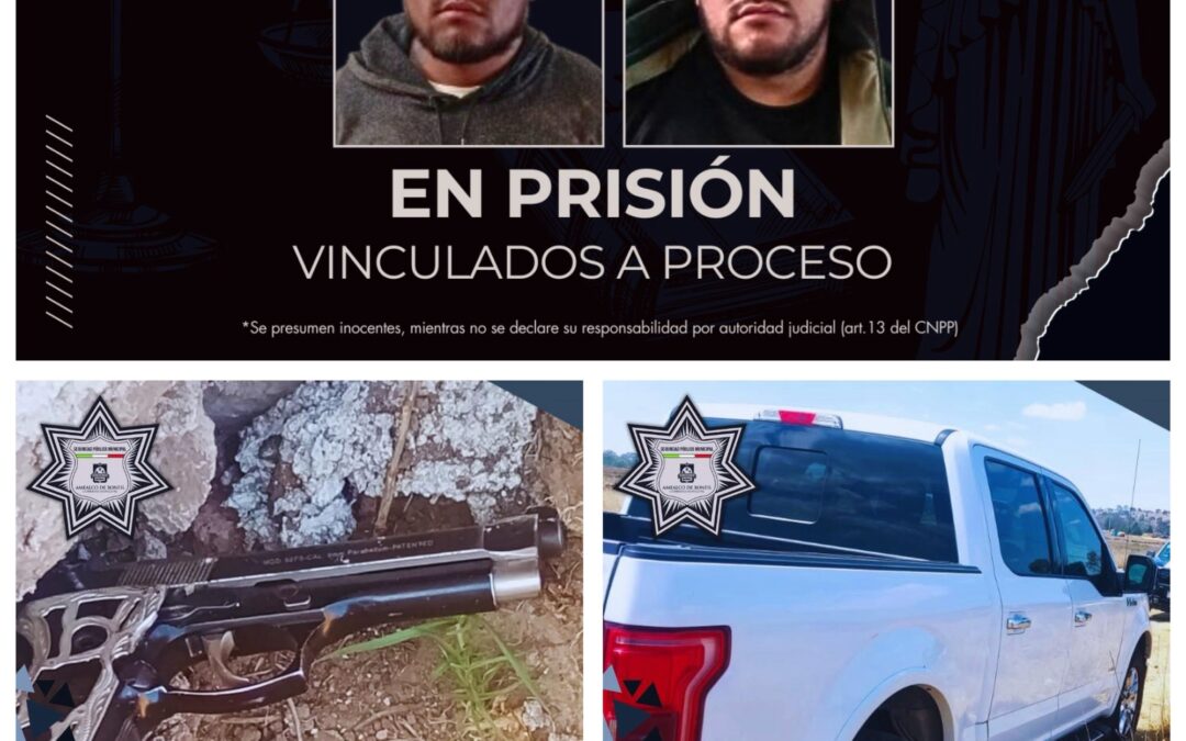 EN PRISIÓN Y VINCULADOS A PROCESO PENAL DOS HOMBRES QUIENES CON LUJO DE VIOLENCIA ROBARON UNA CAMIONETA EN AMEALCO.