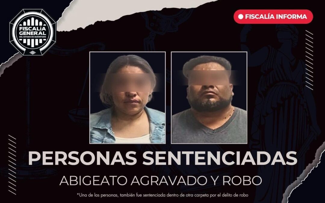 SENTENCIADOS A 24 AÑOS DE PRISIÓN POR ROBO CON VIOLENCIA Y ABIGEATO EN UN RANCHO DE TEQUISQUIAPAN.
