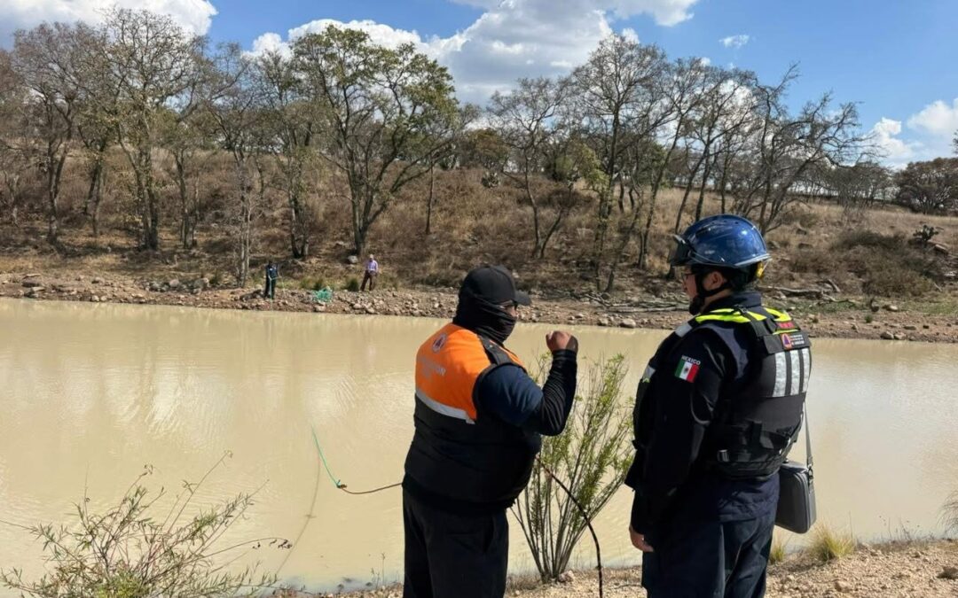 DOS HOMBRES MURIERON TRAS INGRESAR A BORDOS DE AGUA EN EL MUNICIPIO DE AMEALCO.