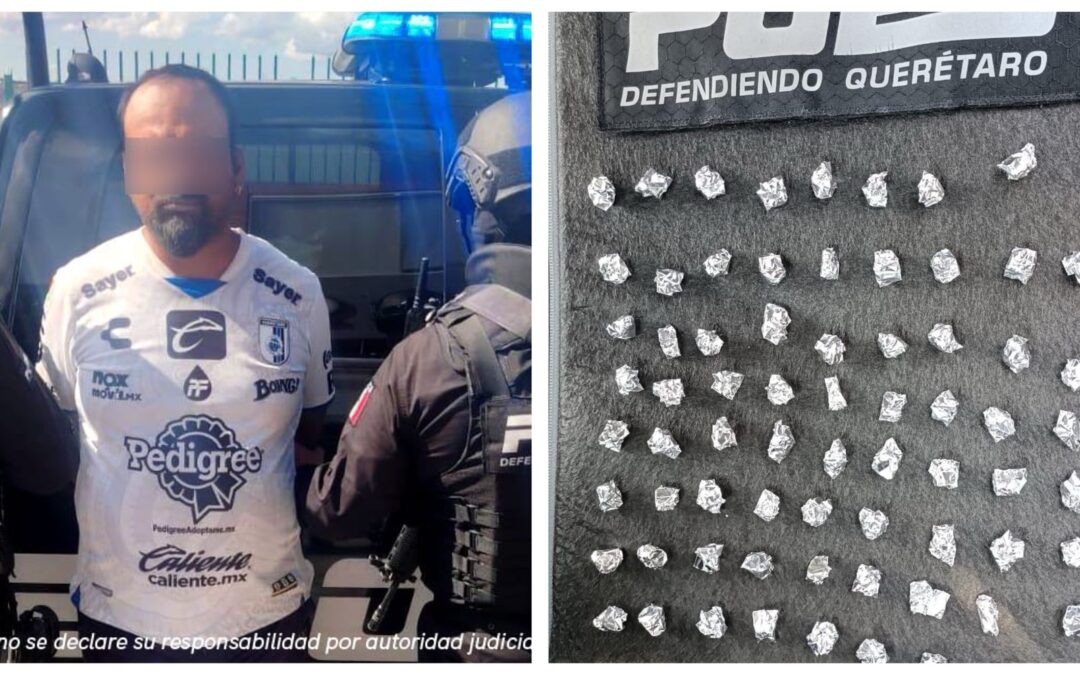 ELEMENTOS DE POES ASEGURARON A UN HOMBRE POR DELITOS CONTRA LA SALUD.