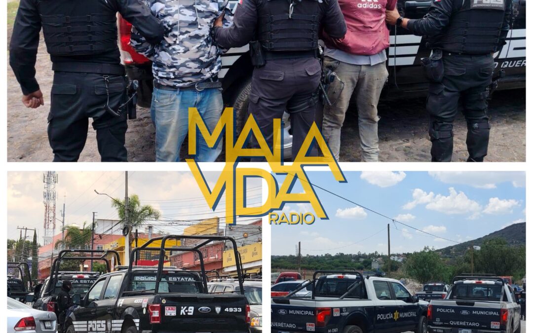 DOS DETENIDOS TRAS PRESUNTAMENTE AGREDIR CON UNA ARMA DE FUEGO A UN HOMBRE EN LA DELEGACIÓN SANTA ROSA JÁUREGUI.