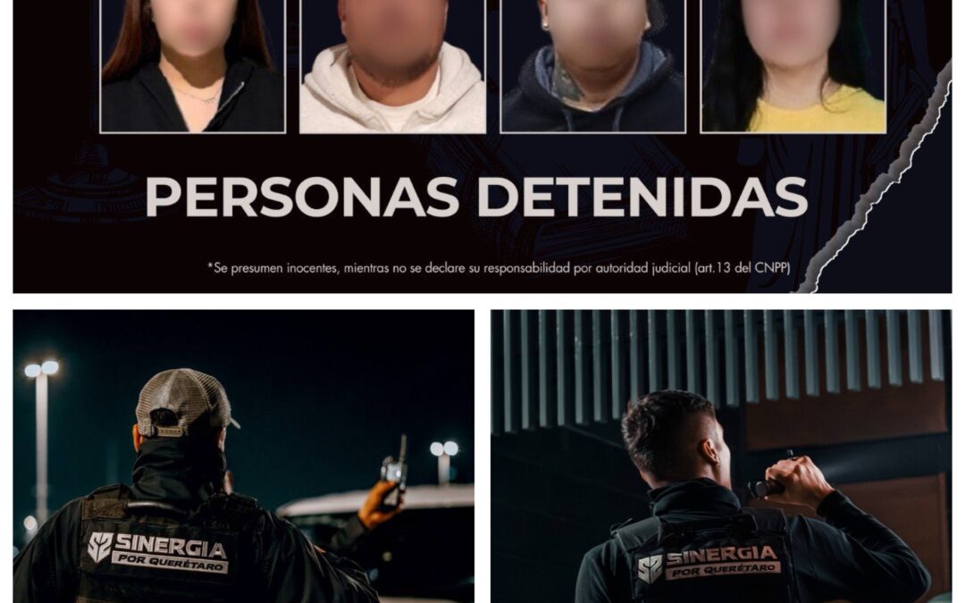 CATEOS POR PARTE DE LA FGE DEJA CUATRO PERSONAS DETENIDAS.
