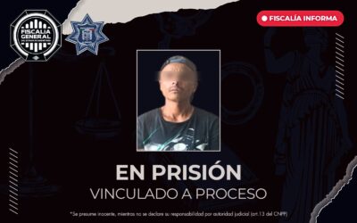 VINCULADO A PROCESO Y EN PRISIÓN TOMÁS “N”, POR ACOSO SEXUAL Y PORTACIÓN DE ARMAS PROHIBIDAS.