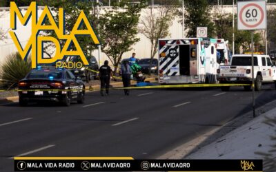 ACCIDENTE VEHICULAR DEJA SIN VIDA A UN MOTOCICLISTA EN EL BULEVAR BERNARDO QUINTANA.