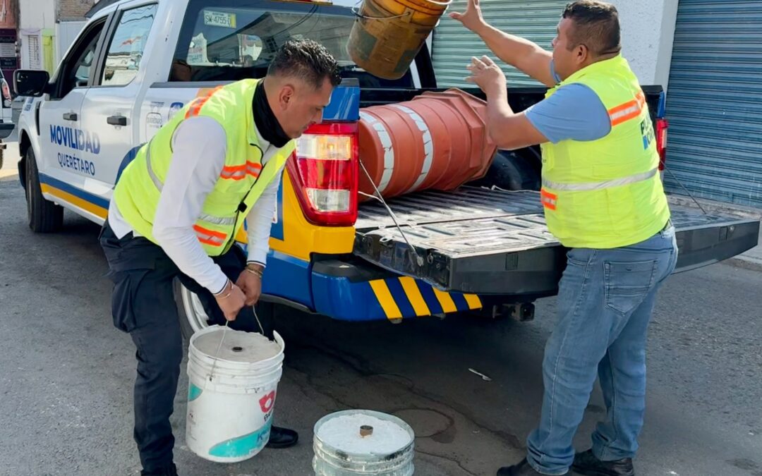RETIRA MUNICIPIO DE QUERÉTARO MÁS DE DOS MIL OBJETOS QUE OBSTRUÍAN LA MOVILIDAD EN LA VÍA PÚBLICA.