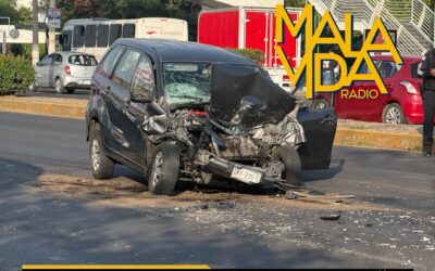 FUERTE CHOQUE POR ALCANCE SE REGISTRÓ ESTA MAÑANA SOBRE PASEO CONSTITUYENTES.