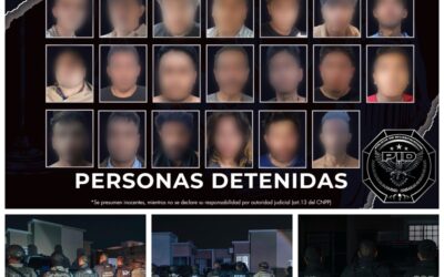 20 DETENIDOS DURANTE CATEOS POR PARTE DE LA FGE EN LOS MUNICIPIOS DE QUERÉTARO Y CORREGIDORA.