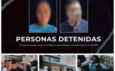DOS PERSONAS DETENIDAS POR NARCOMENUDEO DURANTE CATEOS REALIZADOS POR LA FGE.