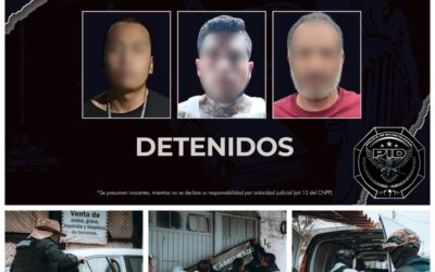 TRES PERSONAS DETENIDAS DURANTE LA EJECUCIÓN DE CATEOS POR PARTE DE LA FGE EN LA COLONIA EL PARAÍSO.