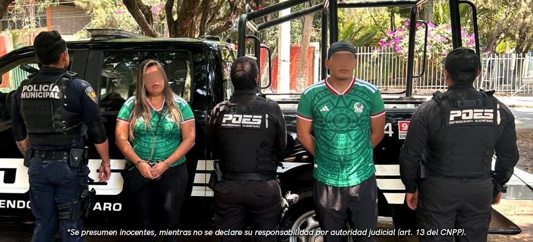 ELEMENTOS DE POES ASEGURARON A UNA PAREJA EN POSESIÓN DE SUSTANCIAS TÓXICAS.