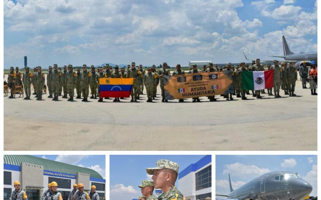 MÉXICO ENVÍA AYUDA HUMANITARIA A VENEZUELA TRAS LAS AFECTACIONES POR SISMOS.