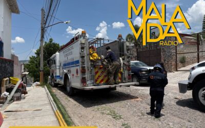 INCENDIO PROVOCADO MOVILIZA A PERSONAL DE EMERGENCIAS DE CORREGIDORA.
