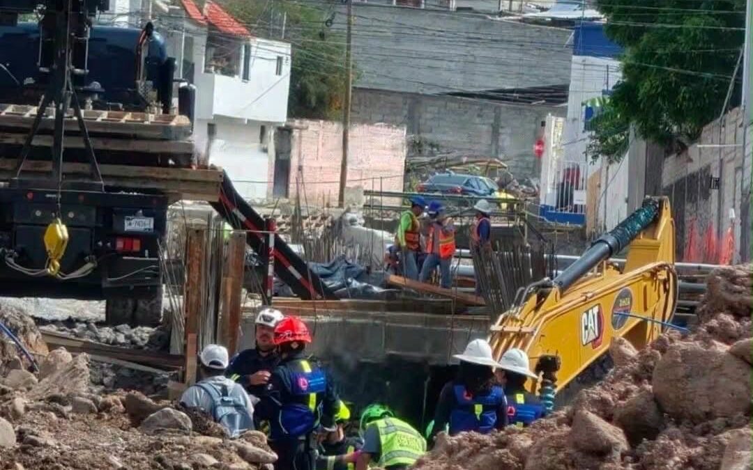 MUERE TRABAJADOR DEL DREN PLUVIAL TRAS SUFRIR UNA FUERTE CAÍDA.