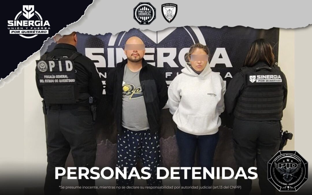 DETENIDOS MARIO ADOLFO “N” Y VERÓNICA “N”, POR SU PRESUNTA RESPONSABILIDAD EN EL DELITO DE HOMICIDIO.
