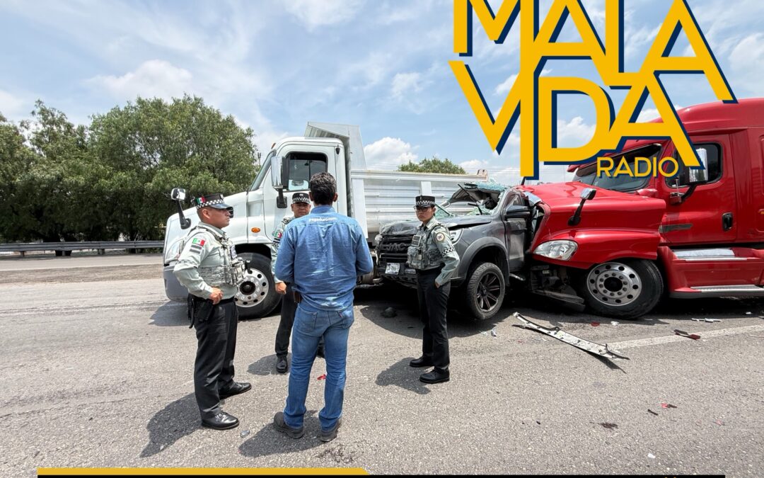 APARATOSA CARAMBOLA SOBRE LA 57 DEJÓ CONSIDERABLES DAÑOS MATERIALES.