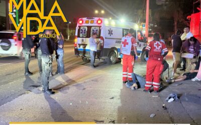 JÓVENES EN PRESUNTO ESTADO DE EBRIEDAD PROVOCAN FUERTE ACCIDENTE VEHICULAR.