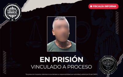 EN PRISIÓN FEDERICO “N” POR SU PRESUNTA RESPONSABILIDAD EN EL DELITO DE FEMINICIDIO.