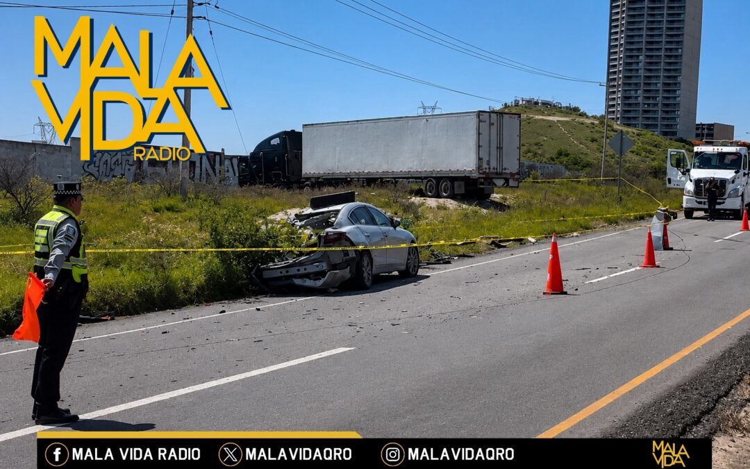 HOMBRE MUERE TRAS FUERTE ACCIDENTE SOBRE EL LIBRAMIENTO NORPONIENTE.