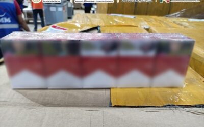 AUTORIDADES FEDERALES ASEGURAN CERCA DE TRES MILLONES DE CIGARROS PRESUNTAMENTE PIRATAS.