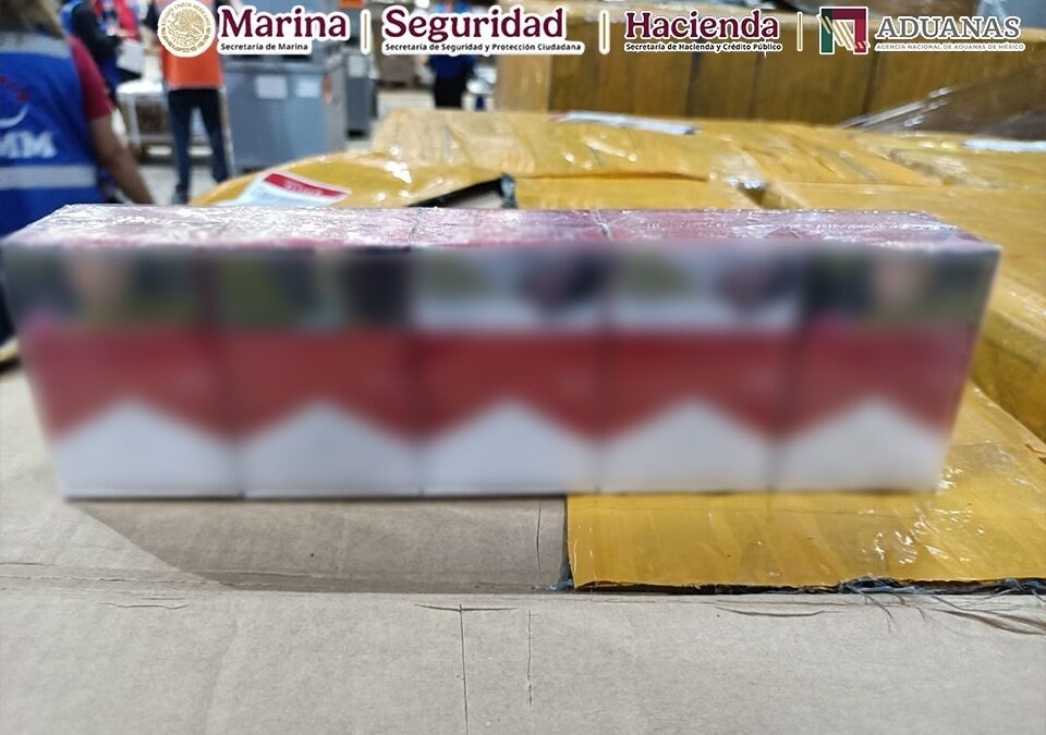 AUTORIDADES FEDERALES ASEGURAN CERCA DE TRES MILLONES DE CIGARROS PRESUNTAMENTE PIRATAS.