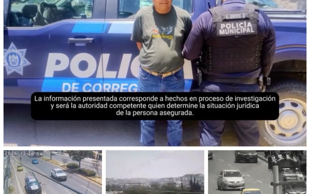 POLICÍAS DE CORREGIDORA CON APOYO DE LAS CÁMARAS DEL C4 DETIENEN A UN SUJETO Y RECUPERAN UN CELULAR ROBADO.